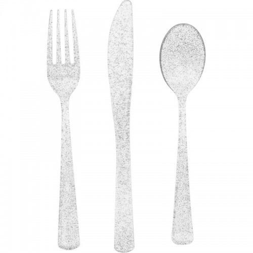 Talheres Glitter Prateado